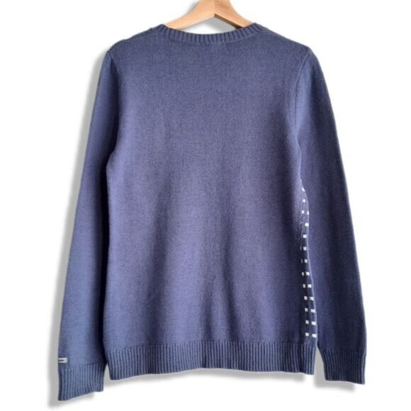 COLUMBIA / Fair Isle Intarsia Snowflake Knit Sweater Women's Sz M - Picture 6 of 10